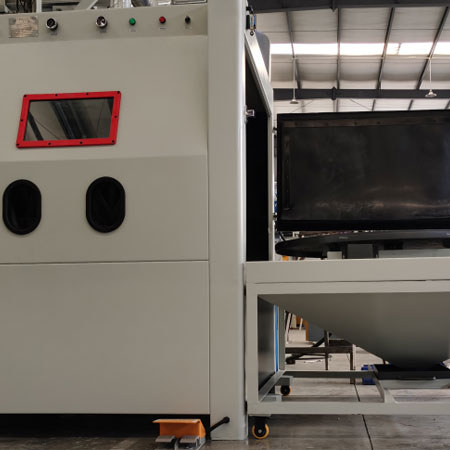 南充无尘喷砂机半自动模具喷砂机