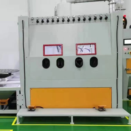 南充高效生产，从箱体手动喷砂机开始，提升零部件质量